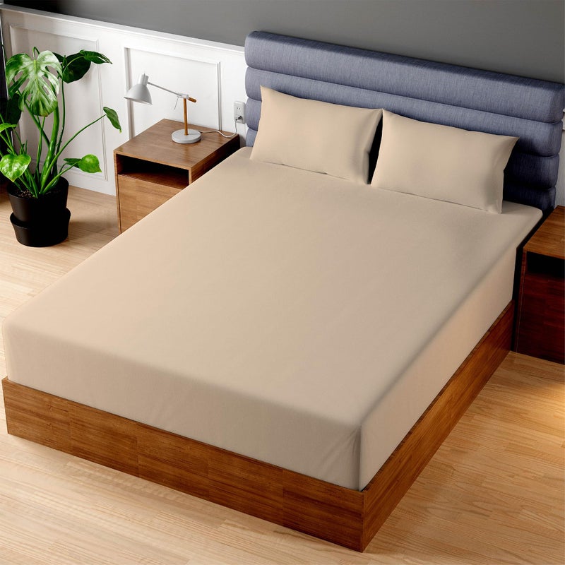 Superity Linen Superity Luxurious Hotel Quality Twin Fitted Sheet 100% Cotton Ultra Soft, Skin-Friendly & Hypoallergenic Deep Pocket Fits 12 Mattress Easy Care & Snug Fit (Twin Size - 39 x 75) - Image 1
